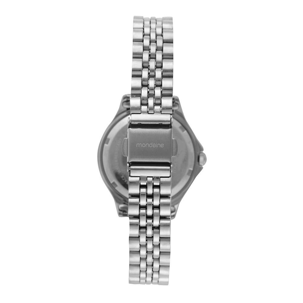 99759L0MVNE2 Kit Relógio Feminino Cristais Prata com Porta-Joias
