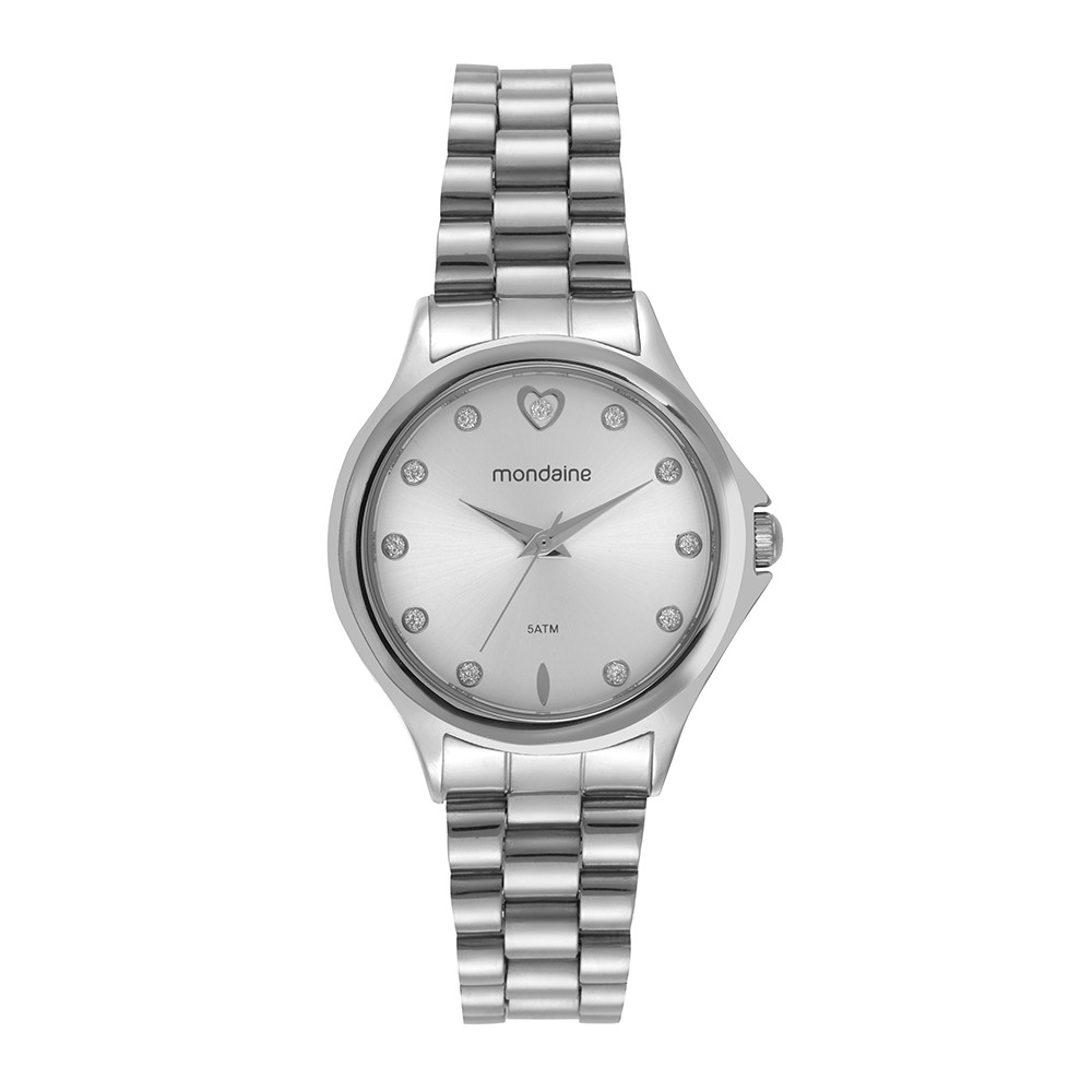 99761L0MVNE2 Kit Relógio Mondaine Feminino Prata