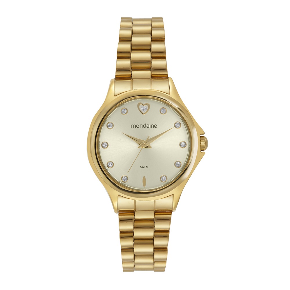 99761LPMVDE1 Kit Relógio Mondaine Feminino Dourado