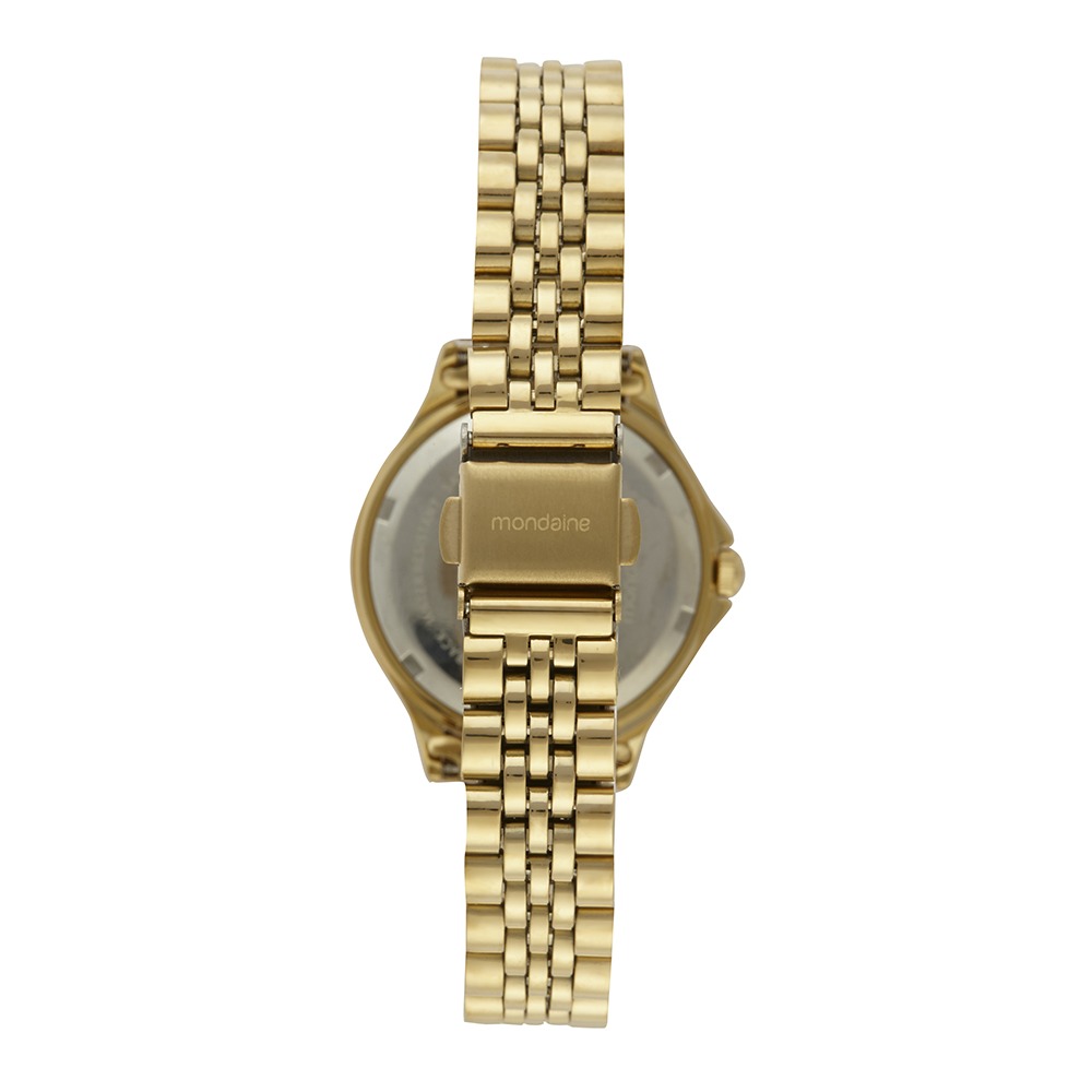 99759LPMVDE1 Kit Relógio Mondaine Feminino Dourado Cristais