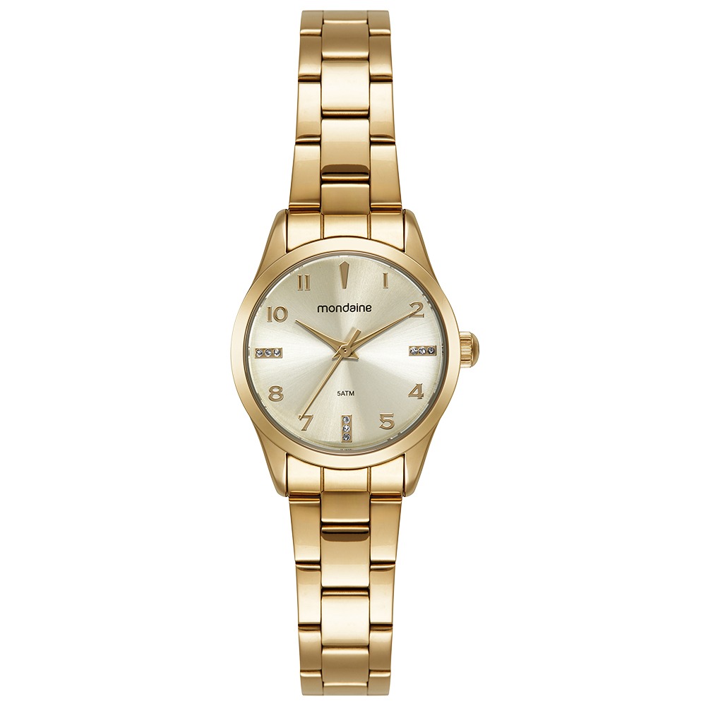 99824LPMVDE1 Kit Relógio Mondaine Feminino Dourado