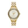 44334LPSVDS1 Relógio Seculus Feminino Dourado Dial em Cristais
