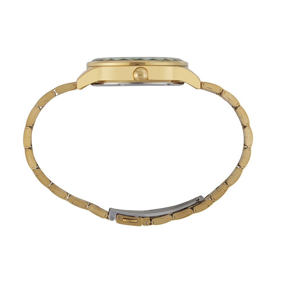 44334LPSVDS1 Relógio Seculus Feminino Dourado Dial em Cristais