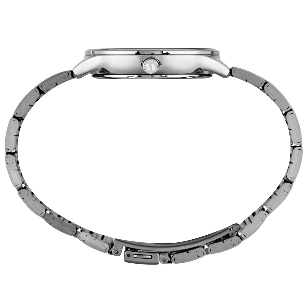 77264L0SVNS3 Relógio Seculus Feminino Casual Madrepérola Prata