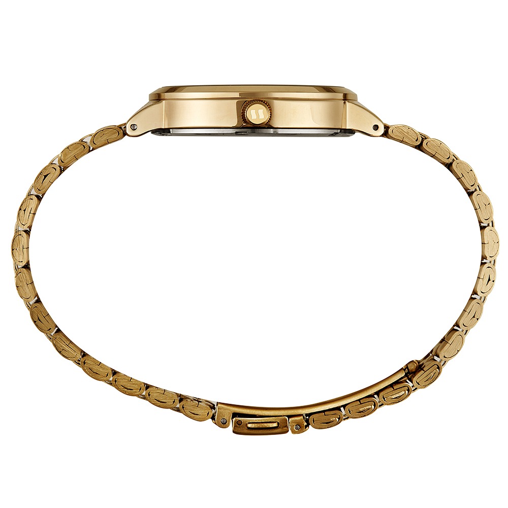 77267LPSVDS1 Relógio Seculus Feminino Analógico Casual Dourado
