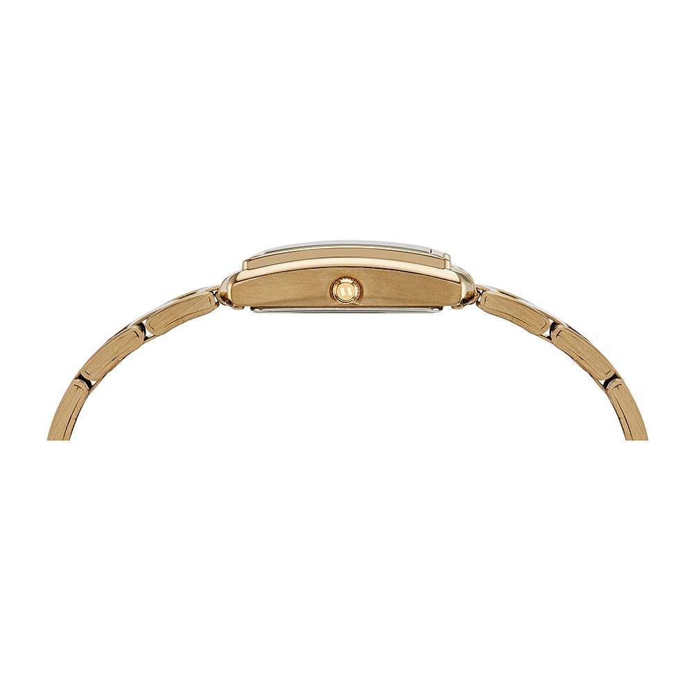 44117LPSVDA1 Relógio Seculus Feminino Retangular Madrepérola Dourado