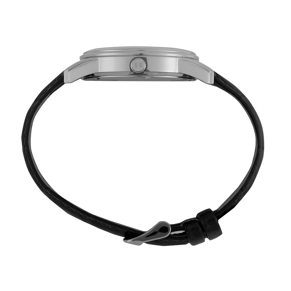 21002G0SVNC1 Relógio Seculus Masculino Branco Couro Calendário