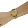 Relógio Seculus Feminino Casual Espelhado Dourado