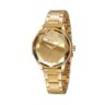 Relógio Seculus Feminino Casual Espelhado Dourado