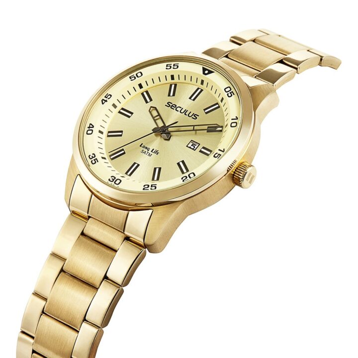 20786GPSVDA2 Relógio Masculino Casual Aço Dourado
