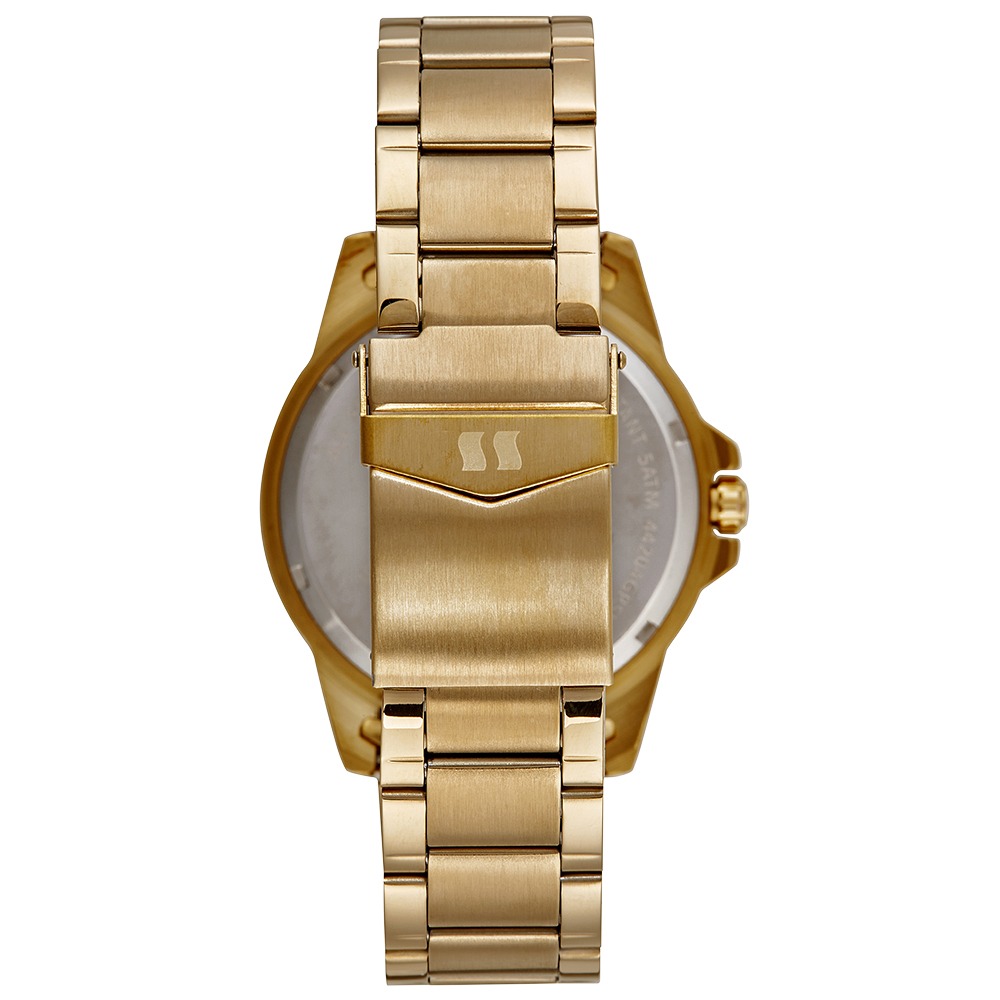 Relógio Seculus Masculino Seculus Long Life Dourado
