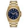 44263GPSVDA3 Relógio Seculus Masculino Social Calendário Aço Dourado