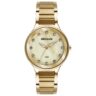 77264LPSVDS1 Relógio Seculus Feminino Madrepérola Cristais Dourado