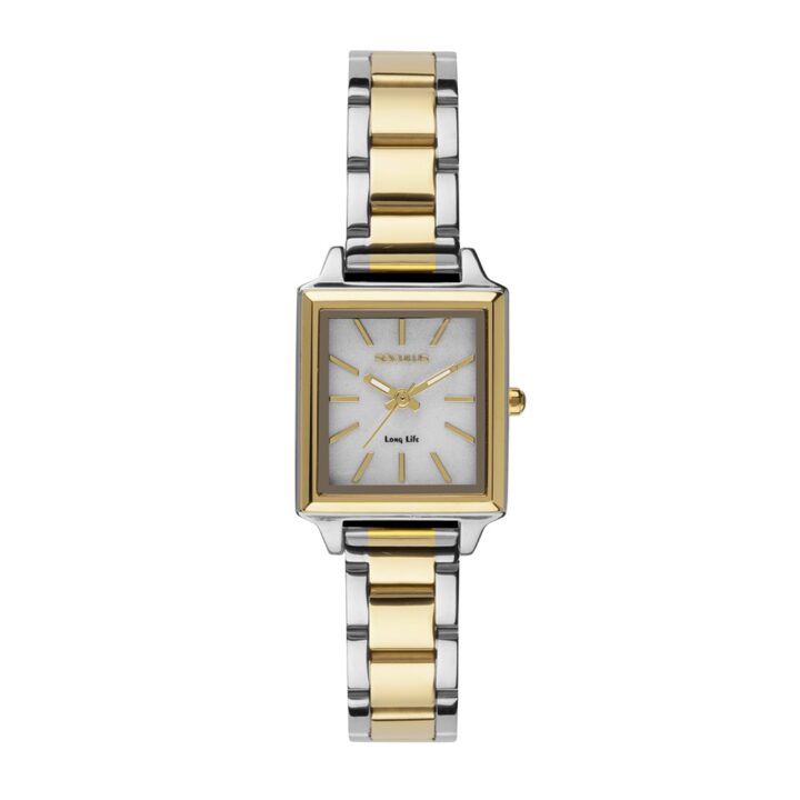 44338LPSVBA2 Relógio Seculus Feminino Bicolor Marcação Completa