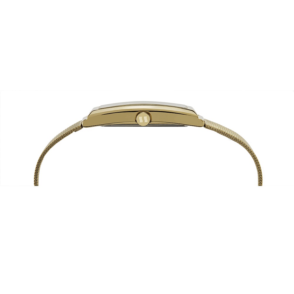 77144LPSVDS1 Relógio Seculus Feminino Retangular Dourado