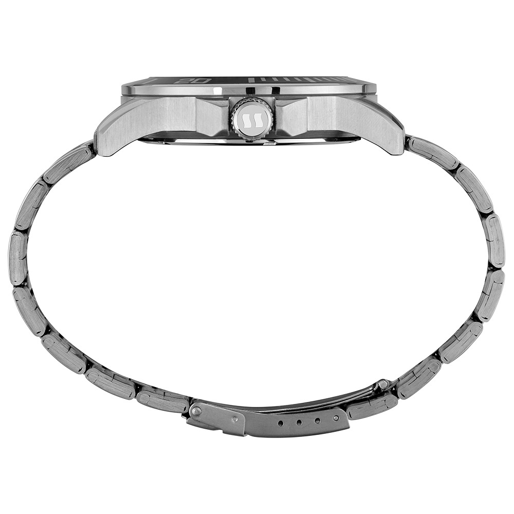44212G0SVNA1 Relógio Seculus Masculino Prata com Catraca Bicolor