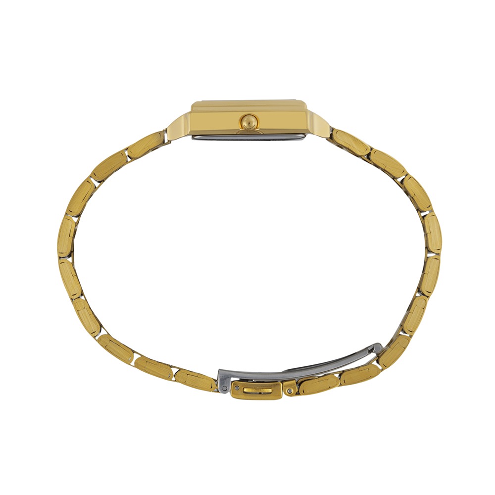 Relógio Feminino Quadrado Dourado