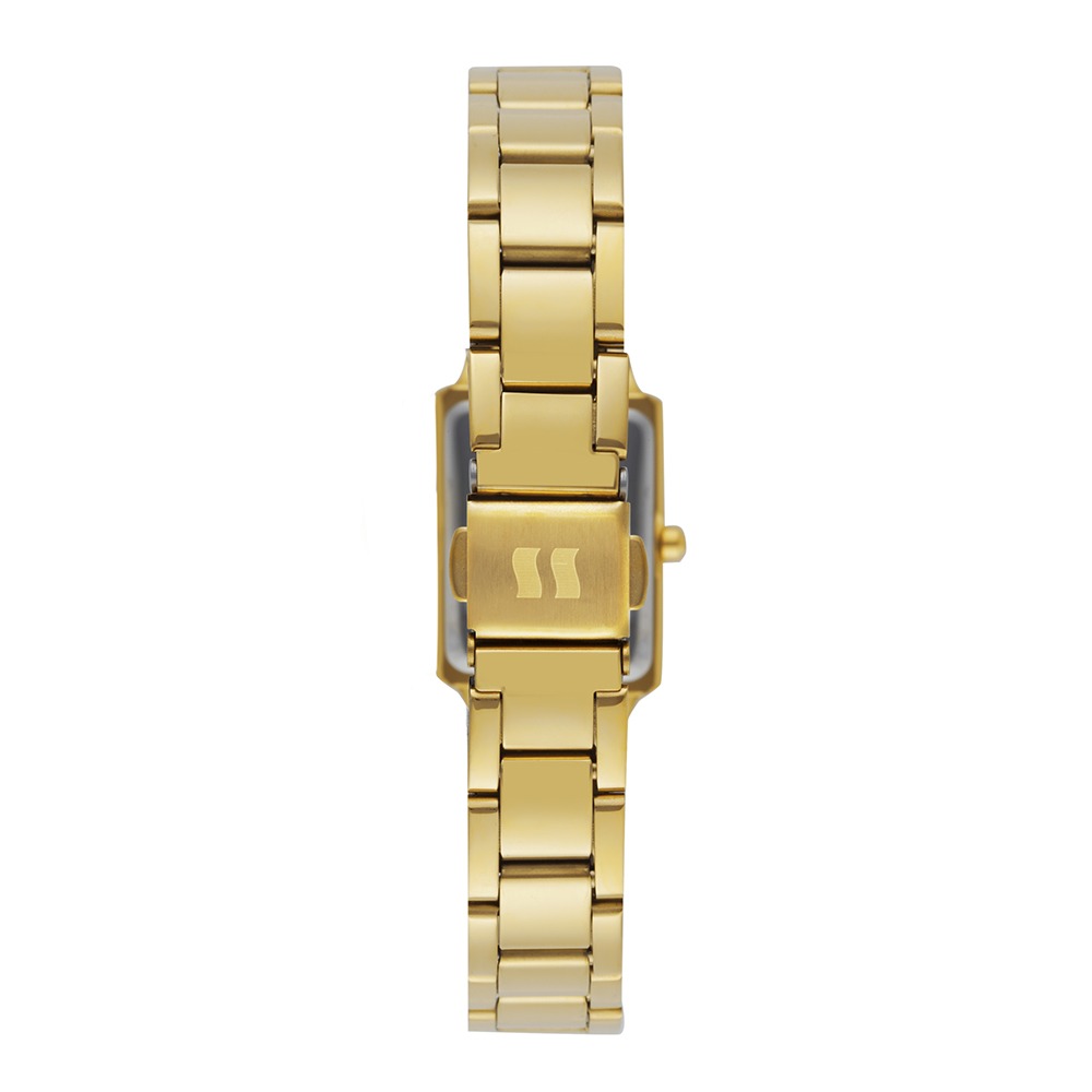 Relógio Feminino Quadrado Dourado