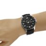 Relógio Seculus Masculino Silicone Preto