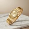 LGSS0076-C3KX Relógio Orient Mini Feminino Analógico Dourado Com Cristais Swarovski