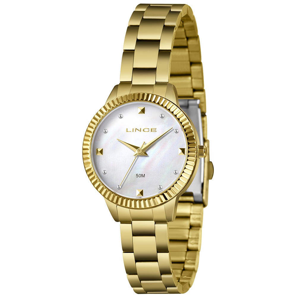 Relógio Dress Feminino Analógico Dourado