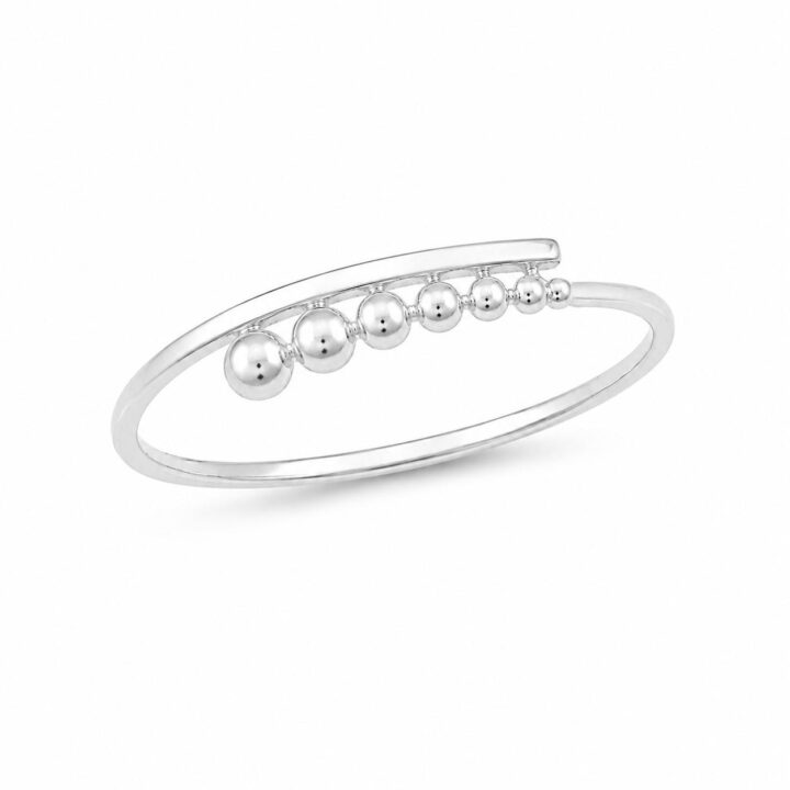 Anel Bolinhas Prata 925
