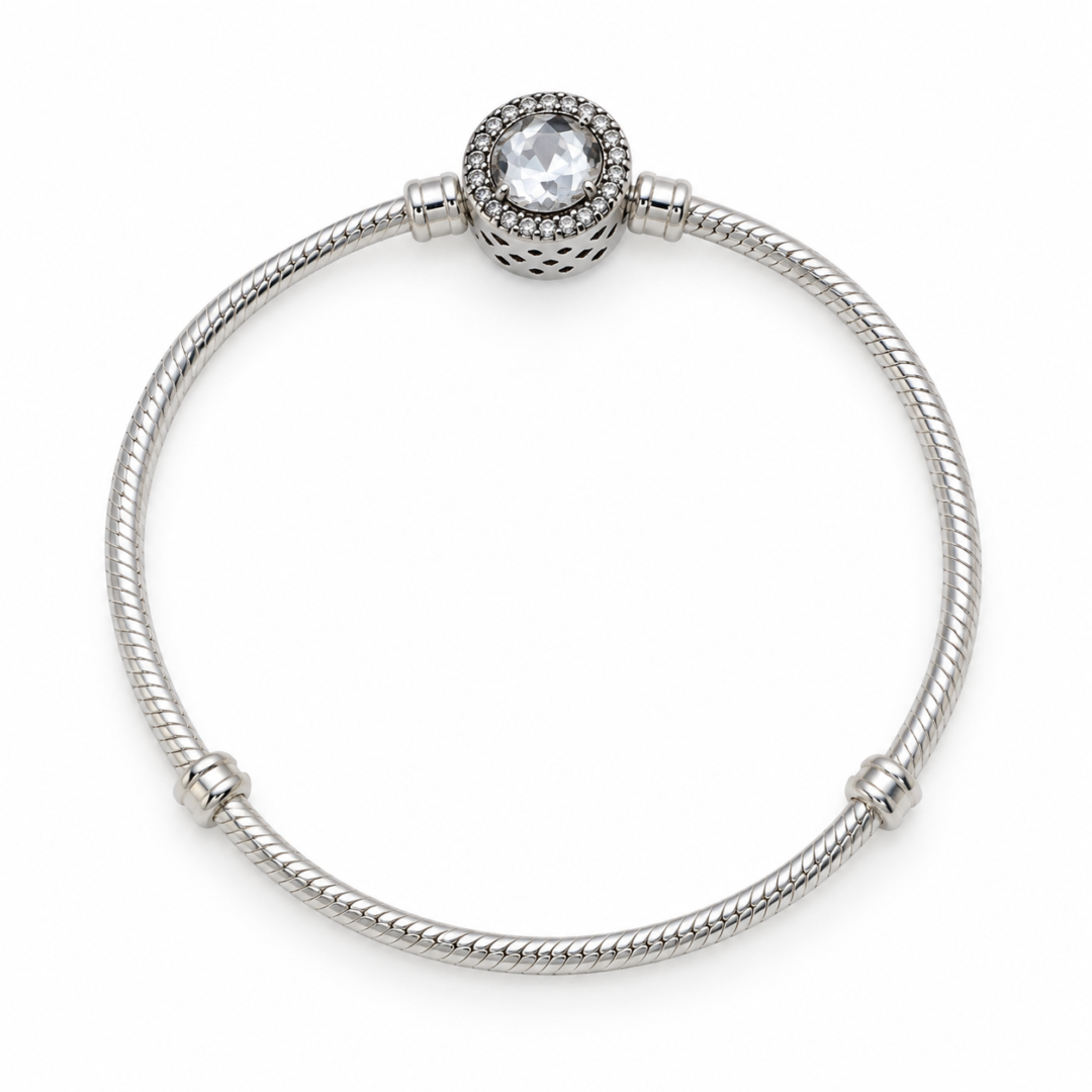 PULSEIRA PARA BERLOQUE PB1 Pulseira Para Berloque Prata 925