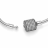 PULSEIRA PARA BERLOQUE PB5 TAMBOR Pulseira Para Berloque Tambor Cravejado Prata 925